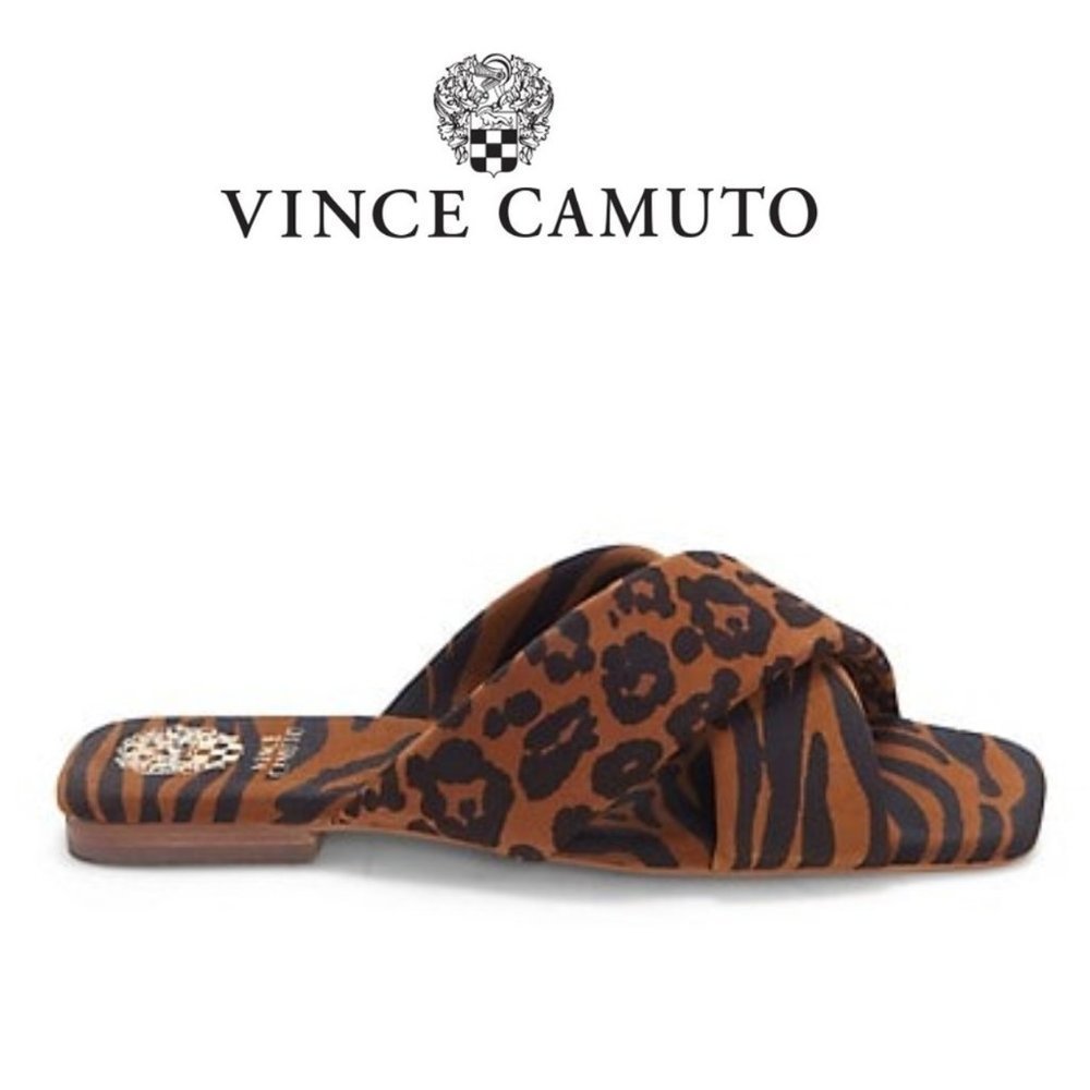New Vince Camuto Alannie Slide Sandal, Size 6.5, 7.5 and 8 - Brown